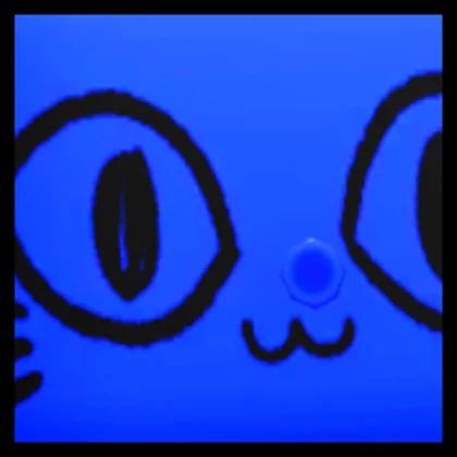 Titanic Blue Balloon Cat